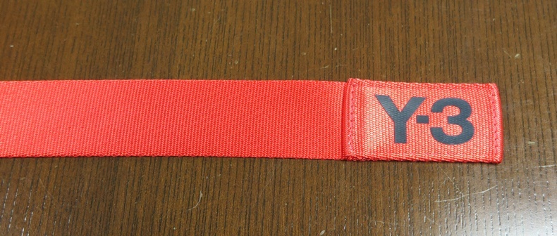 Y-3 Dリングベルト/YOHJIYAMAMOTO D-RING LOGO BELT/Lサイズ/130CM/ヨウジヤマモト/レッド_画像7