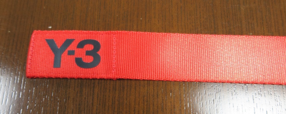 Y-3 Dリングベルト/YOHJIYAMAMOTO D-RING LOGO BELT/Lサイズ/130CM/ヨウジヤマモト/レッド_画像6