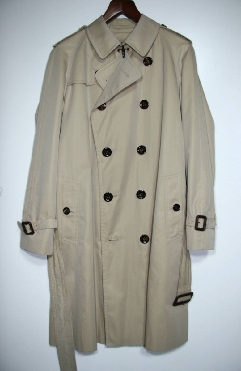 size:LL◆裄丈91◆BURBERRY LONDON◆100%コットン/綿◆トレンチコート メンズ◆beige◆日本製◆三陽商会◆バーバリーロンドン_画像2