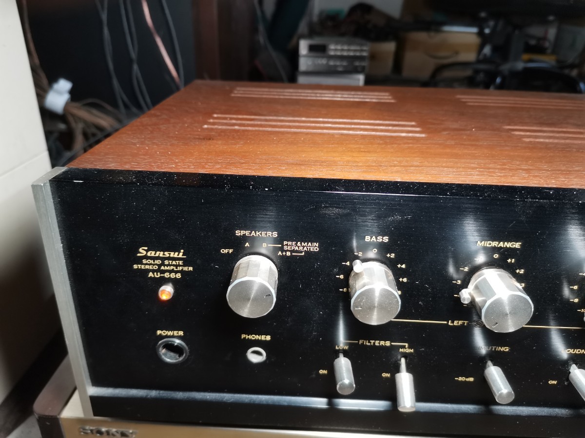 SANSUI AU-666 プリメインアンプ ジャンク 音出しはできました SANSUI AU-666 プリメインアンプ ジャンク 音出しはできました