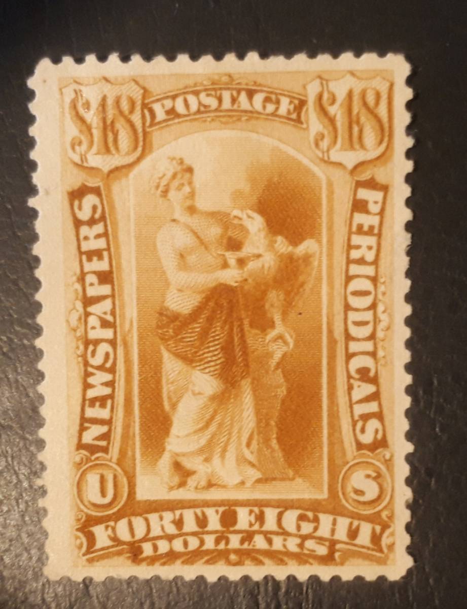 アメリカ 1879年 48ドル 未使用切手 OG HH_画像1
