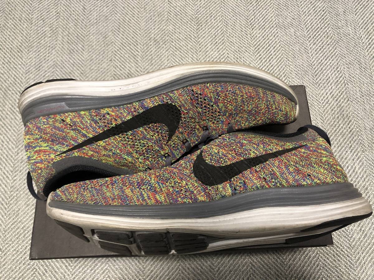 NIKE FLYKNIT LUNAR +1 28.5cm ナイキ フライニットルナ マルチカラー スニーカー_画像4