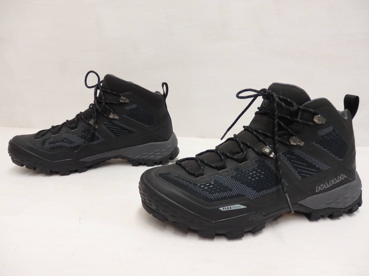 mf62) MAMMUT DUCAN MID GTX MEN UK8 26.5cm マムート ダカン トレッキングシューズ 登山靴 ブーツ 黒 ブラック_画像3