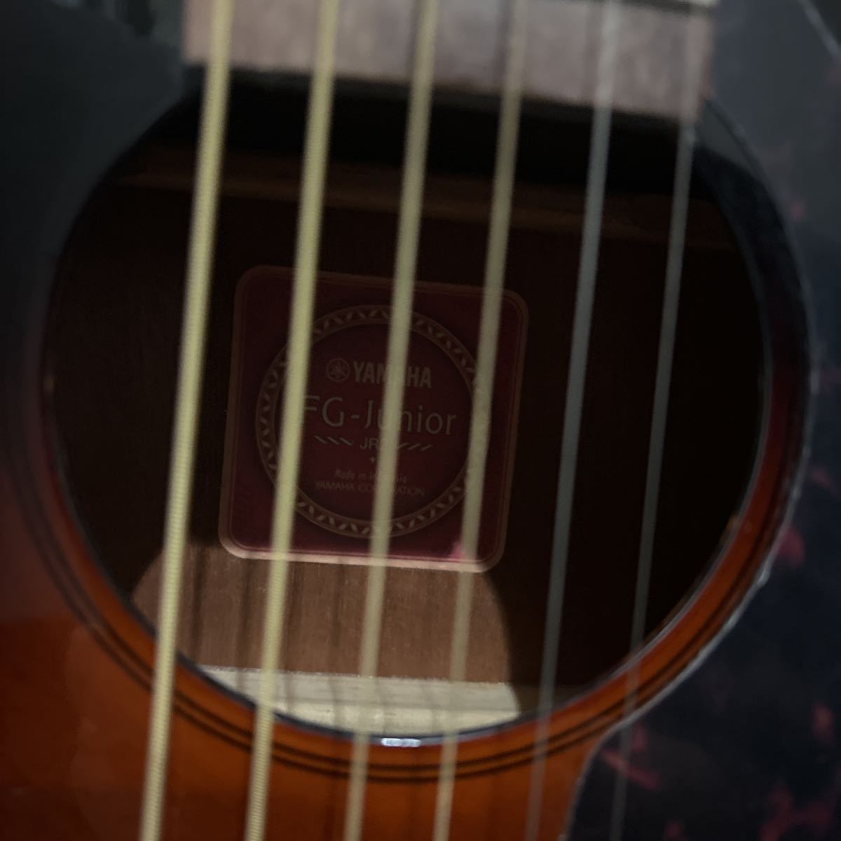アコースティックギター ヤマハ ミニギター FG-junior JR2 ソフトケース ストラップ チューナー その他付属品付き アコギ 子供入門用_画像4