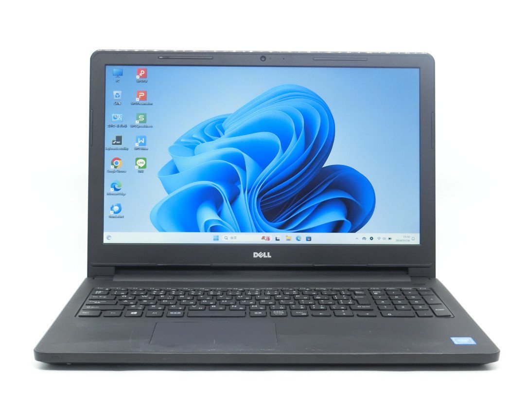 カメラ内蔵/中古/15.6型/ノートPC/Win11Home/新品SSD256/8GB/Celeron　J1800/DELL　Vostro　3561 新品無線マウス WPS office2搭載