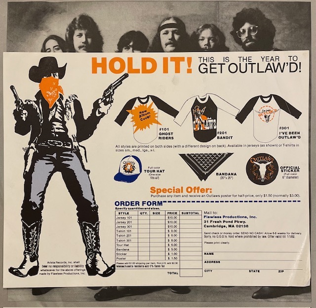 US盤　OUTLAWS【GHOST RIDERS】アウトロウズ　AL-9542　LP　1980年_画像5