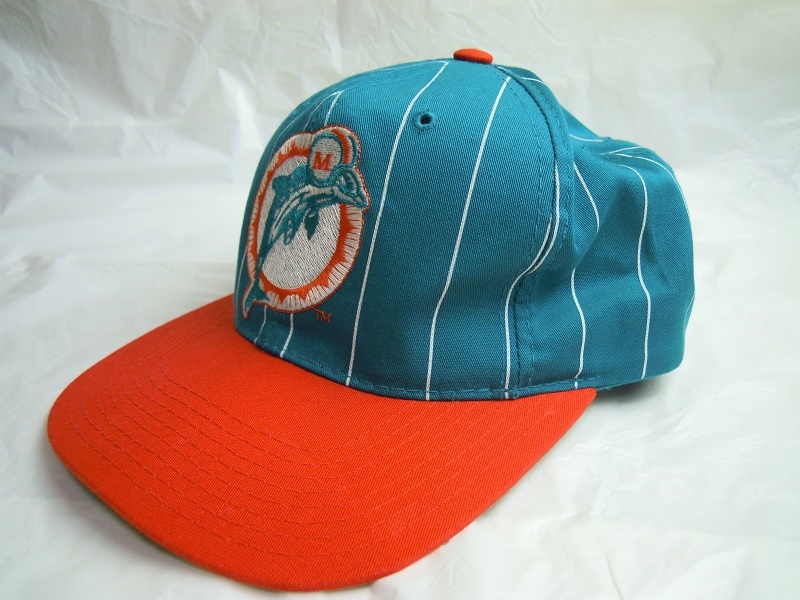 NFL MIAMI DOLPHINS マイアミ ドルフィンズ STARTER スターター Team NFL キャップ 帽子 豪華な刺繍 USED 古着 ヴィンテージ_画像1