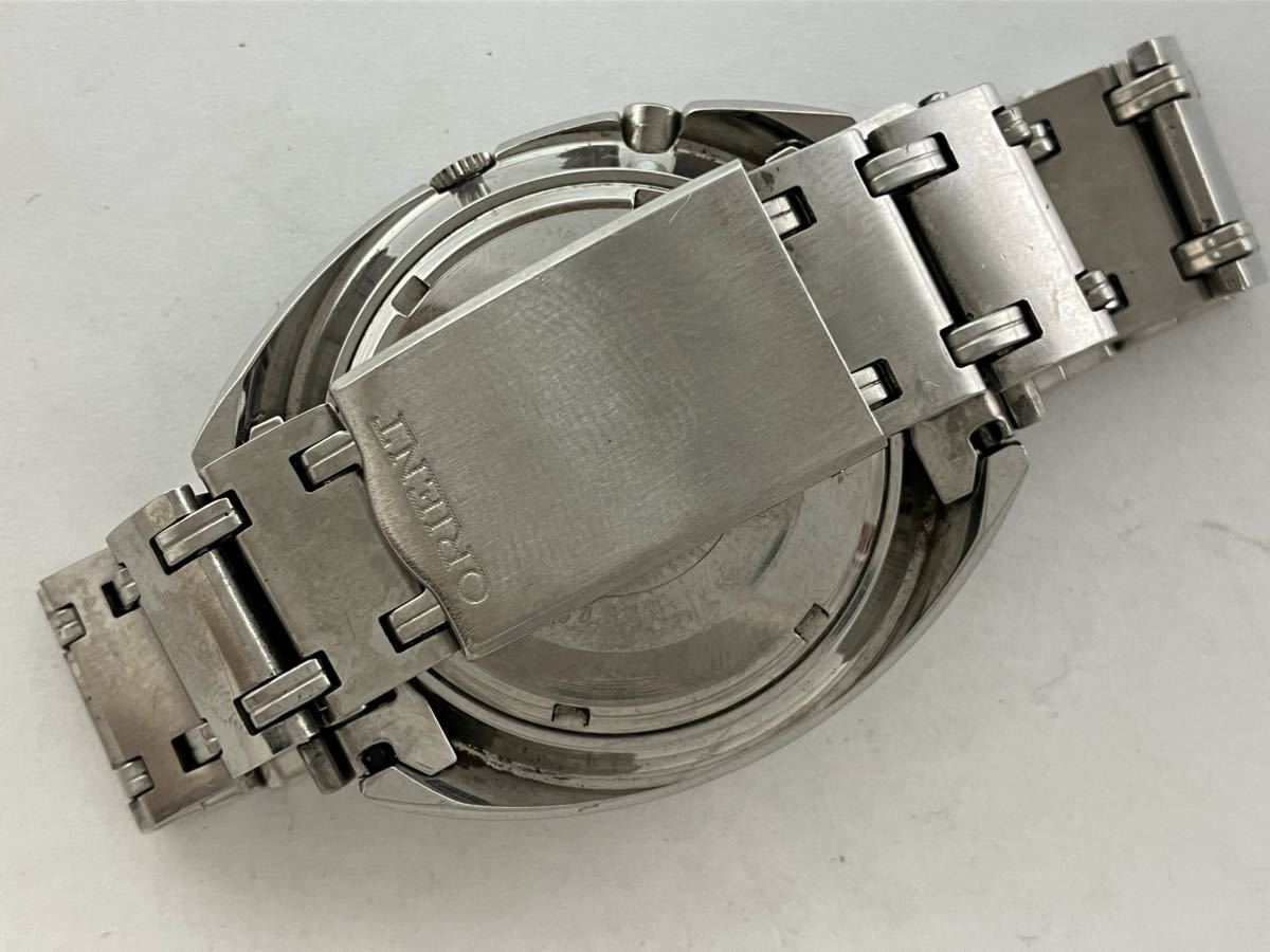 オリエントorientウィークリーオート腕時計メンズ自動巻きAAAアンティーク自動巻き純正ブレス動作品104964_画像3