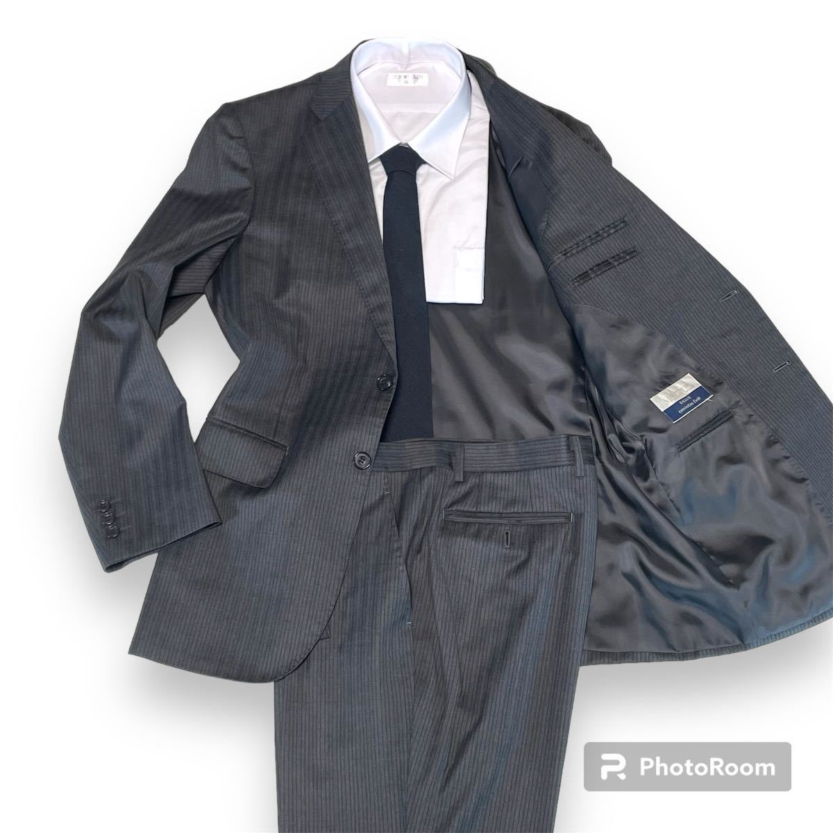  REDA レダ SILKY EFFECT　セットアップ スーツ AB6 グレー　形態安定　テーラードジャケット　入学式 卒業式 結婚式 二次会_画像1