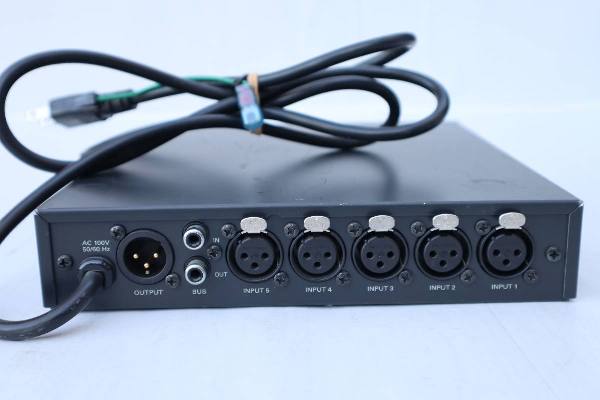 E6261 Y audio-technica オーディオテクニカ マイクロホン ラインミキサー AT-MX51_画像3