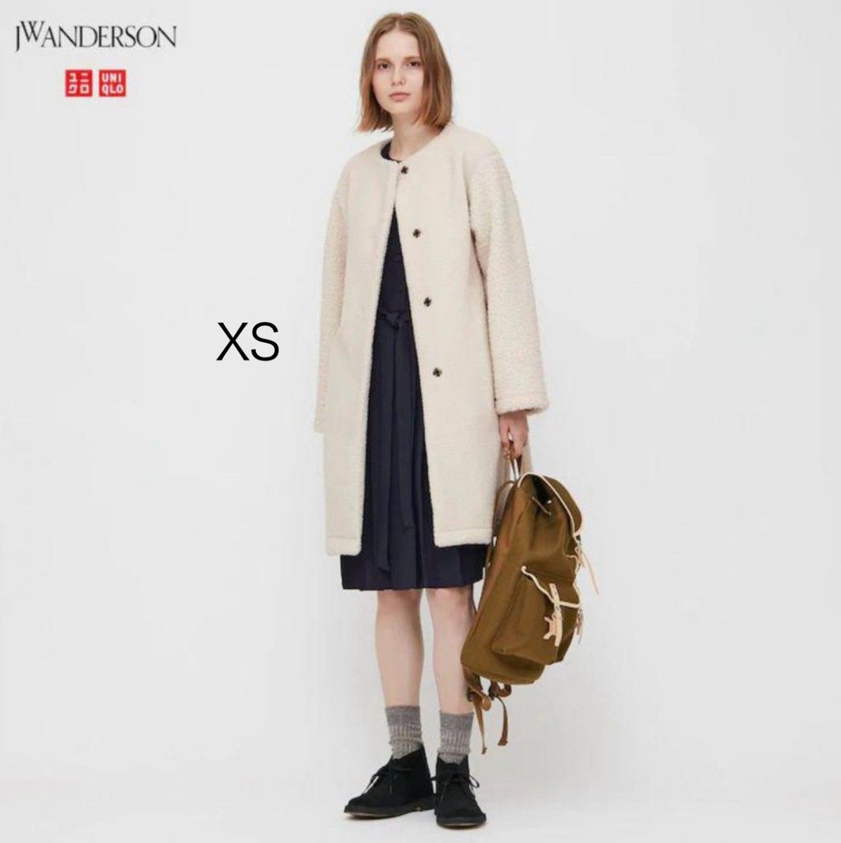 【未使用】UNIQLO×JW ANDERSON　ボアフリースノーカラーコート