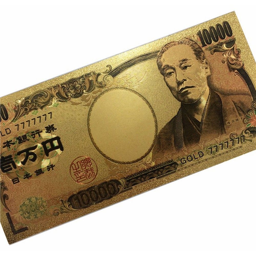 【新品】3枚セット 24K GOLD ゴールド 金の一万円札 金 一万円 一万円札 金運 風水 縁起物 10000円
