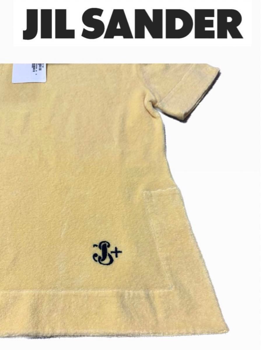 ジルサンダー Tシャツ ロゴ パイル トップス 新品  美品 jilsander 黄色 カットソー 半袖カットソー 正規品