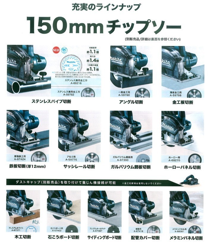 マキタ 150mm 18V 充電式チップソーカッタ CS553DZS (本体のみ)【DCホワイトメタル付】_画像4