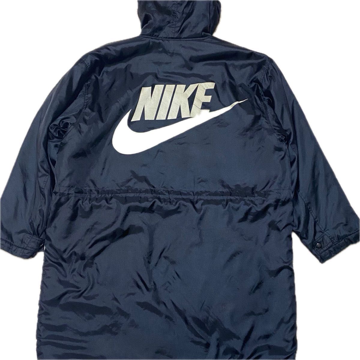 90s NIKE  ナイキ　シルバータグ　デカロゴ　ボア　ベンチコート　ビックスウィッシュ