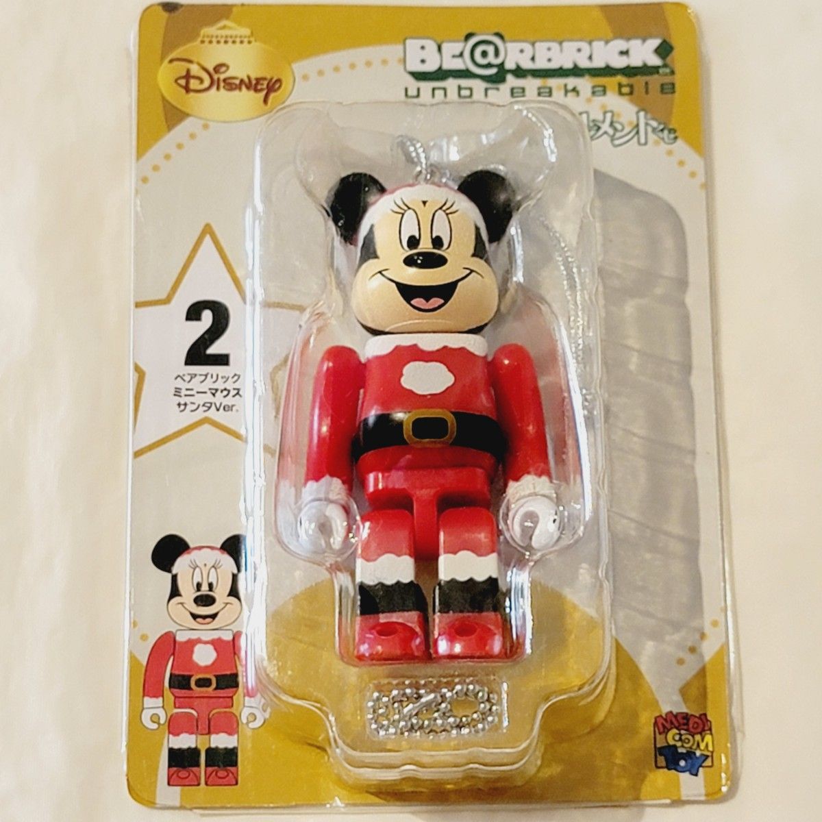 ベアブリック BE RBRICK ディズニー　オーナメントくじ　ミニーマウス　サンタver.　ファミリーマート