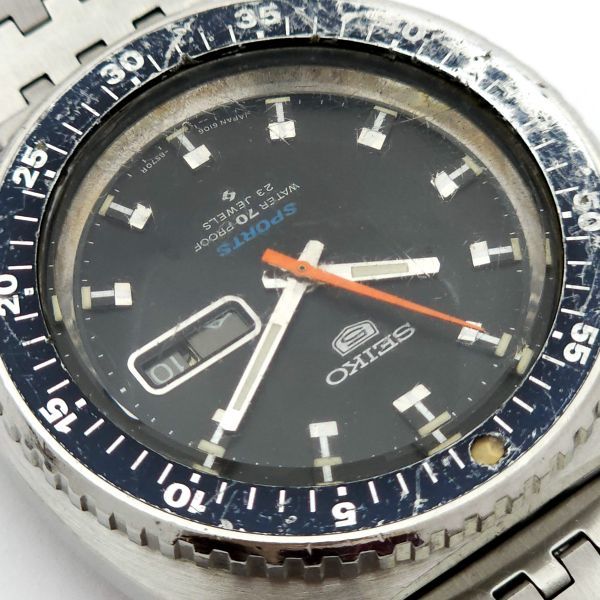 ▼訳あり 1円 SEIKO セイコー ファイブスポーツ 6106-8510 自動巻 動作品 KB0181T（JJ 109）_画像7