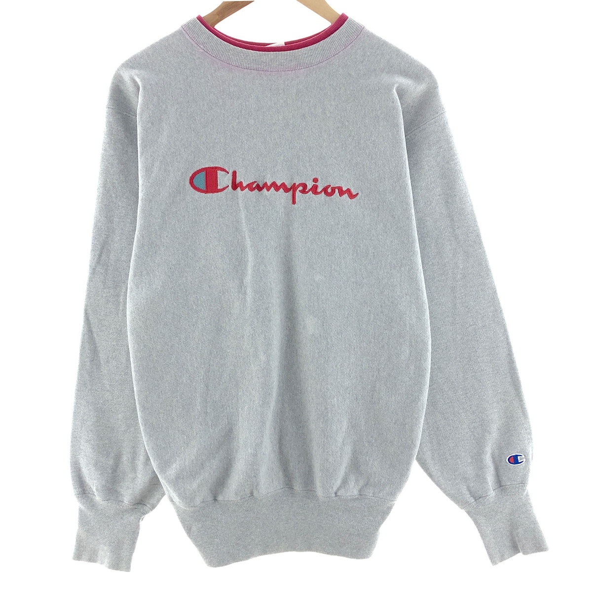 古着 90年代 チャンピオン Champion リバースウィーブ 刺繍タグ ロゴスウェット トレーナー USA製 メンズXL ヴィンテージ /eaa380996