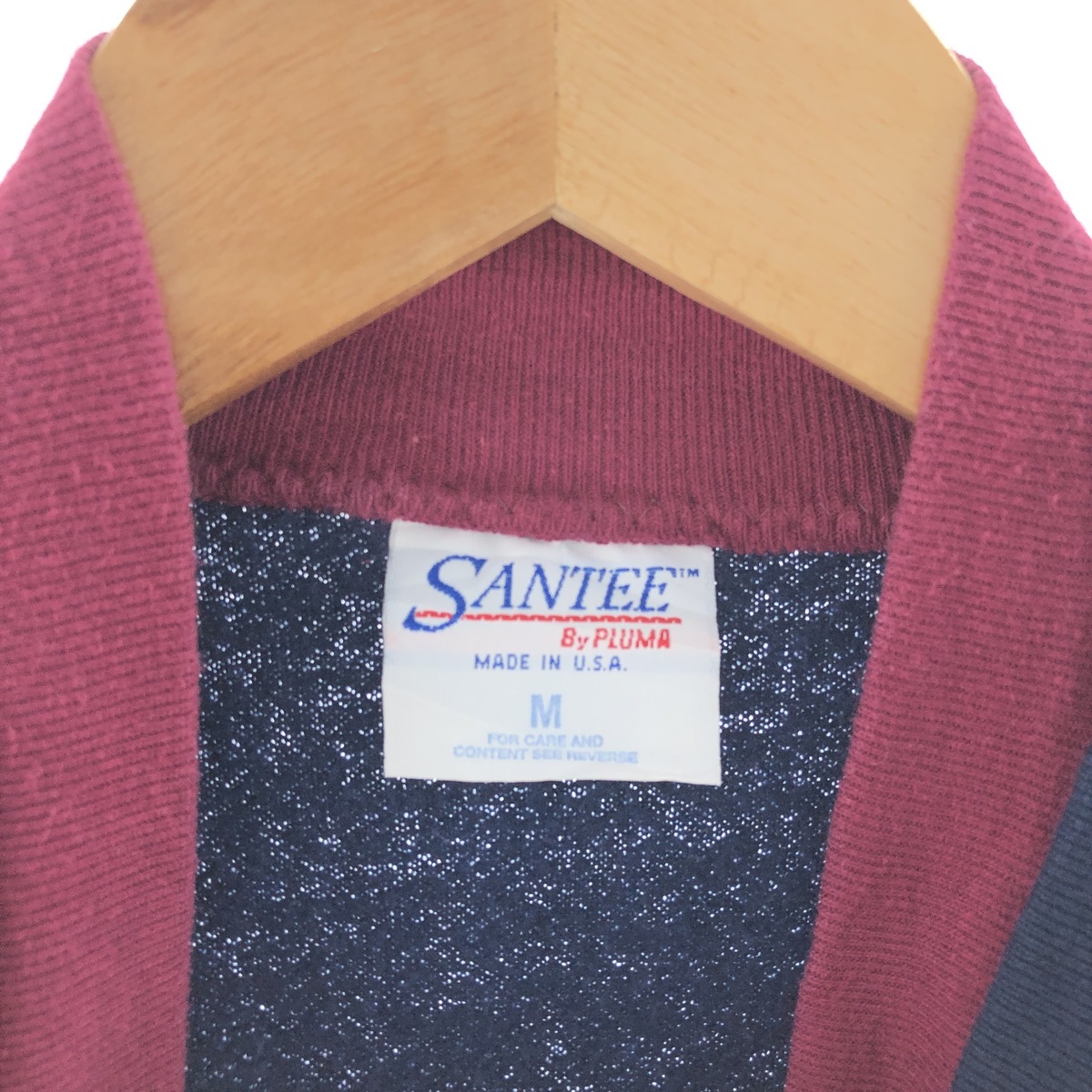 古着 90年代 SANTEE カレッジスウェットシャツ トレーナー USA製 メンズM ヴィンテージ /taa002761_画像3