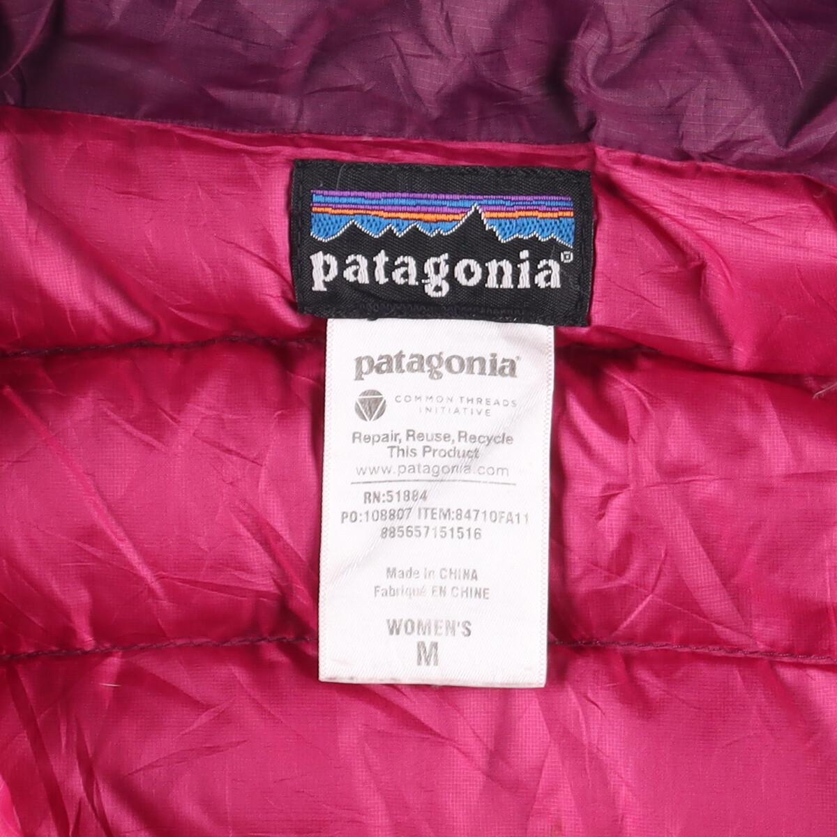 古着 11年製 パタゴニア Patagonia ダウンセーターフーディ 84710FA11 グースダウンジャケット レディースM /eaa299391 【LP2401】_画像3