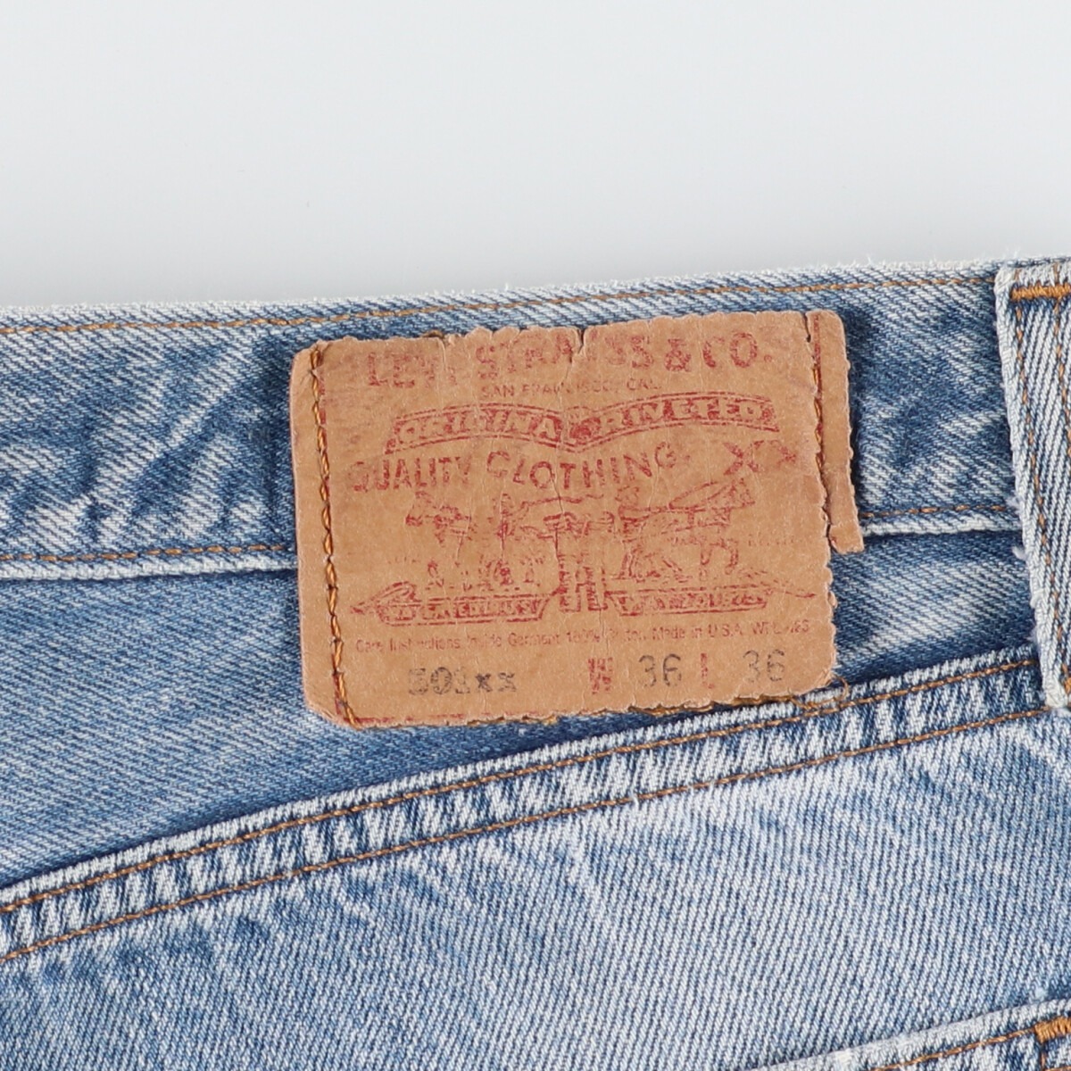 古着 90年代 リーバイス Levi's リーバイス501XX レプリカ ストレートデニムパンツ USA製 メンズw36 ヴィンテージ /eaa409069_画像3