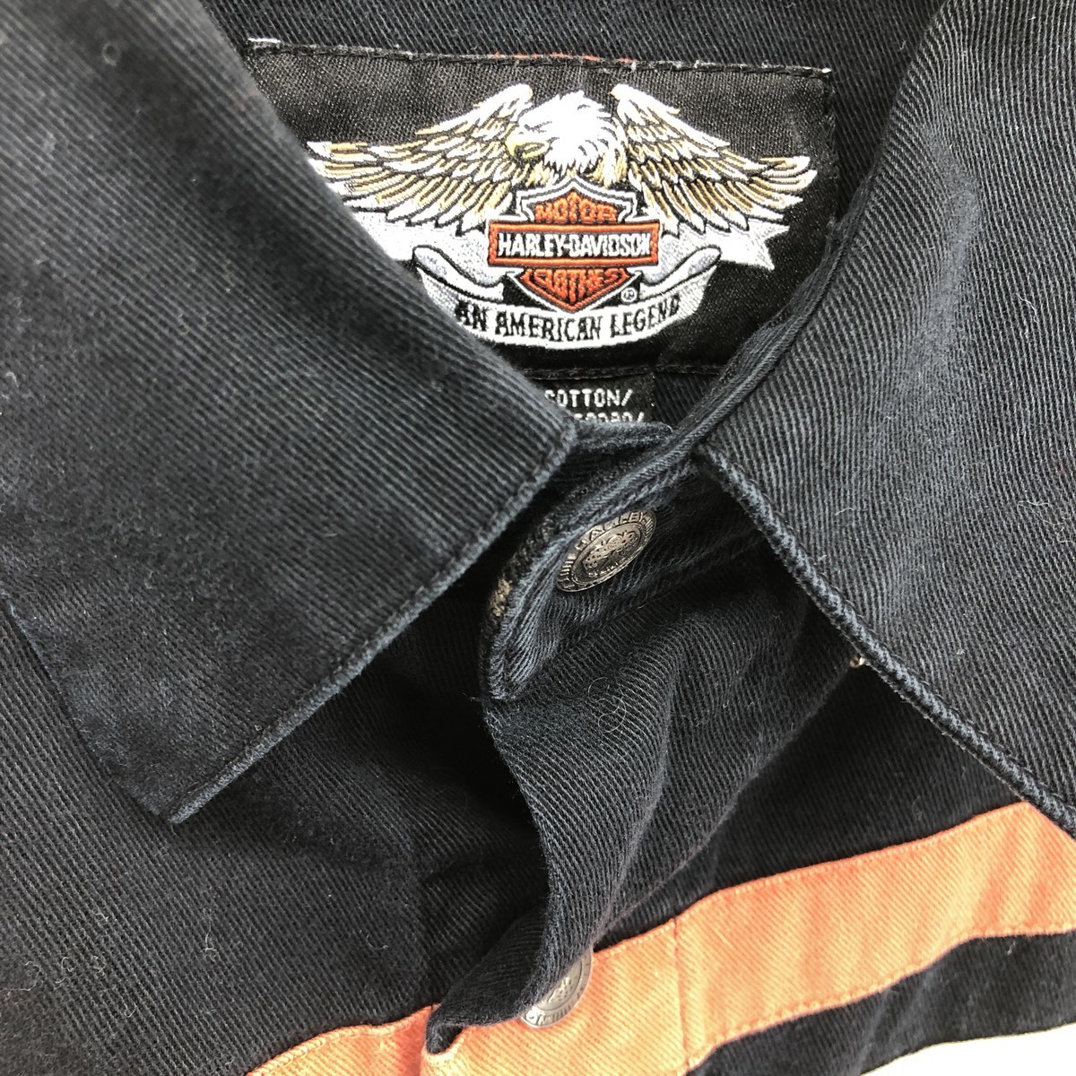 古着 ハーレーダビッドソン Harley-Davidson バックロゴ 長袖 ワークシャツ メンズM /eaa414310_画像4