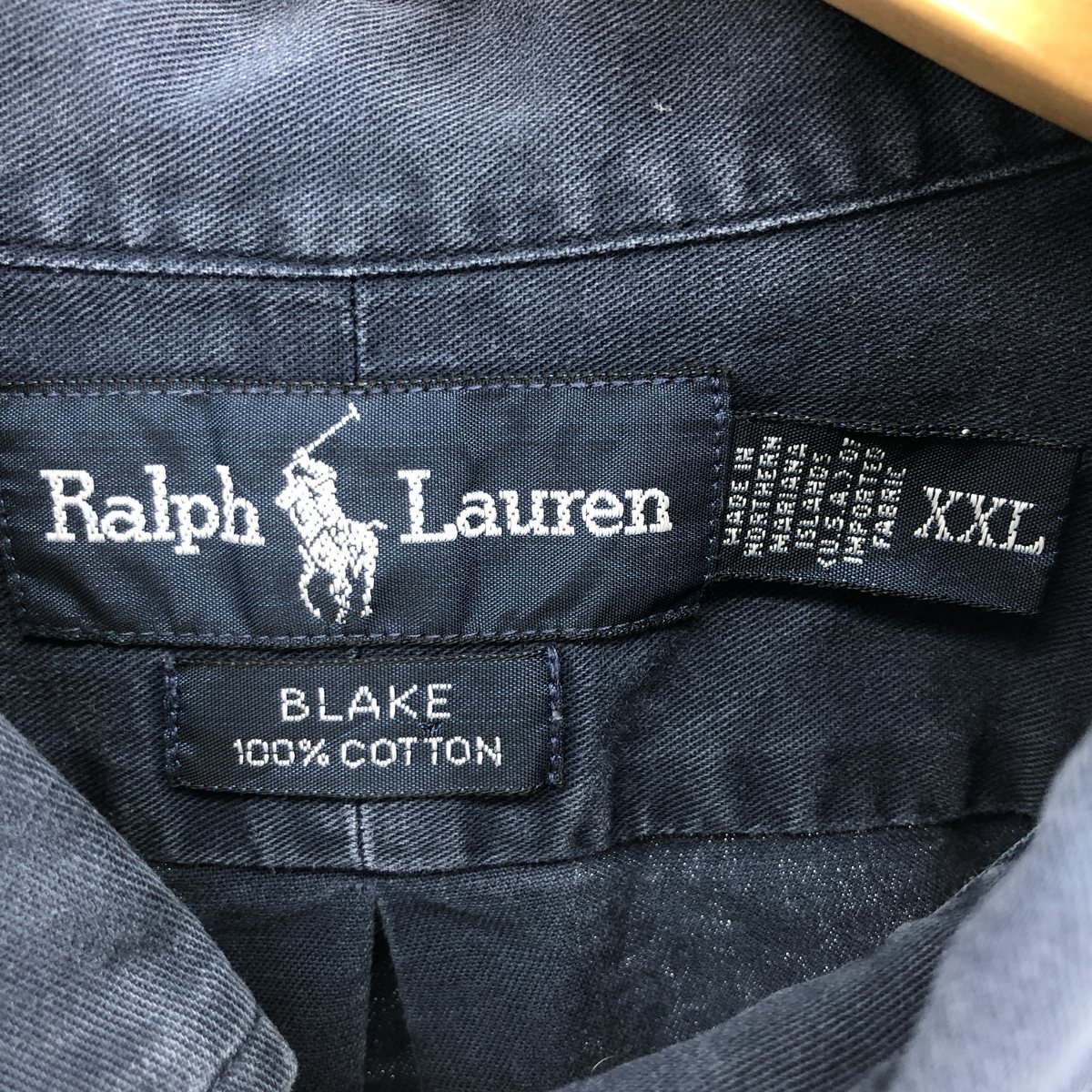 古着 ラルフローレン Ralph Lauren POLO by Ralph Lauren BLAKE 長袖 ボタンダウンシャツ メンズXXL /eaa412933_画像3