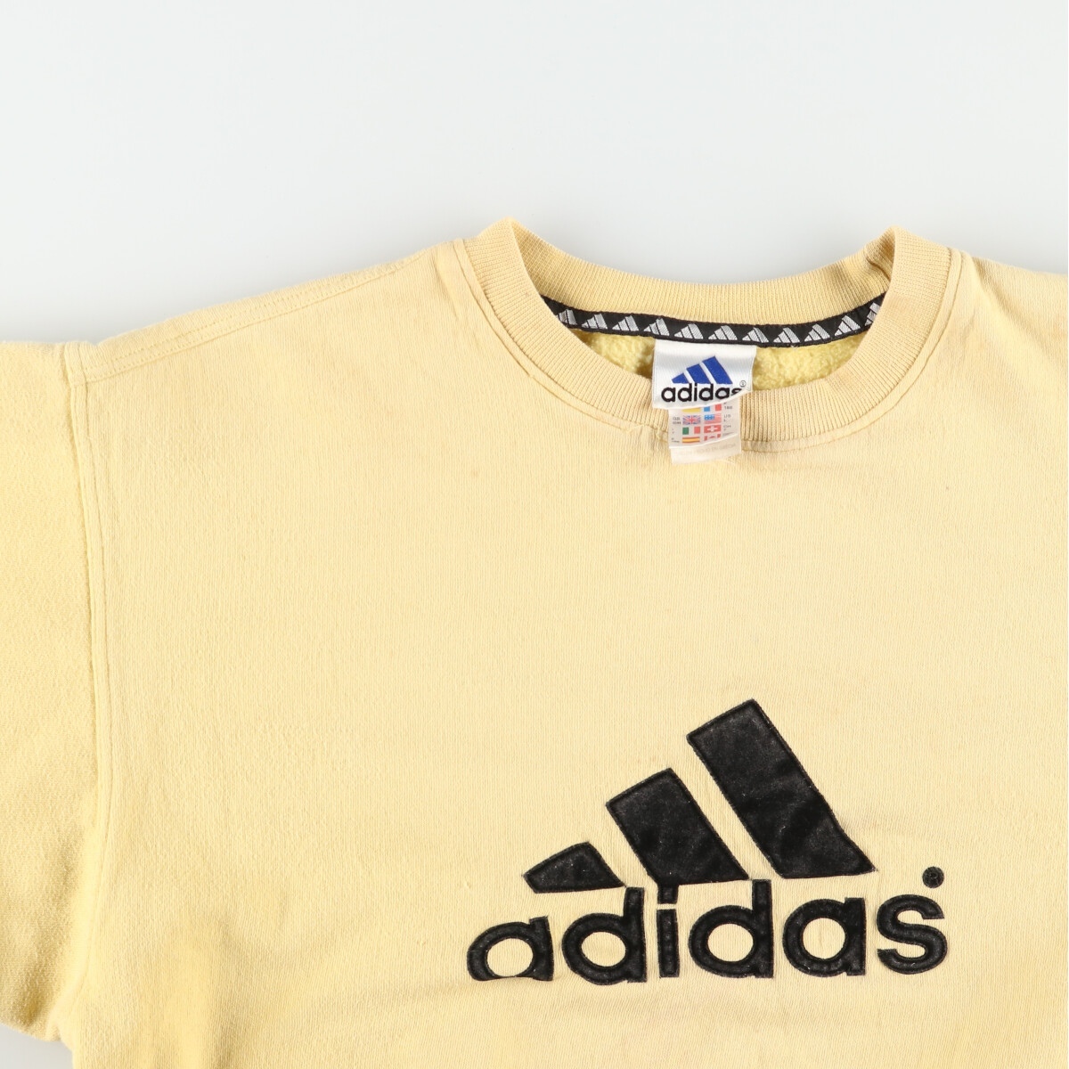 古着 90年代 アディダス adidas ロゴスウェットシャツ トレーナー レディースL ヴィンテージ /eaa414777_画像4