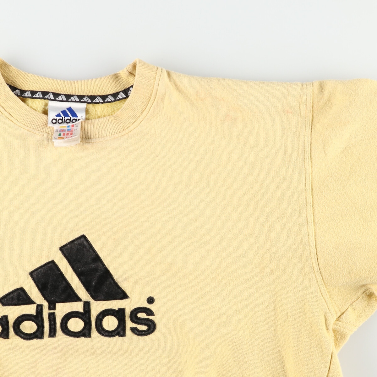 古着 90年代 アディダス adidas ロゴスウェットシャツ トレーナー レディースL ヴィンテージ /eaa414777_画像5