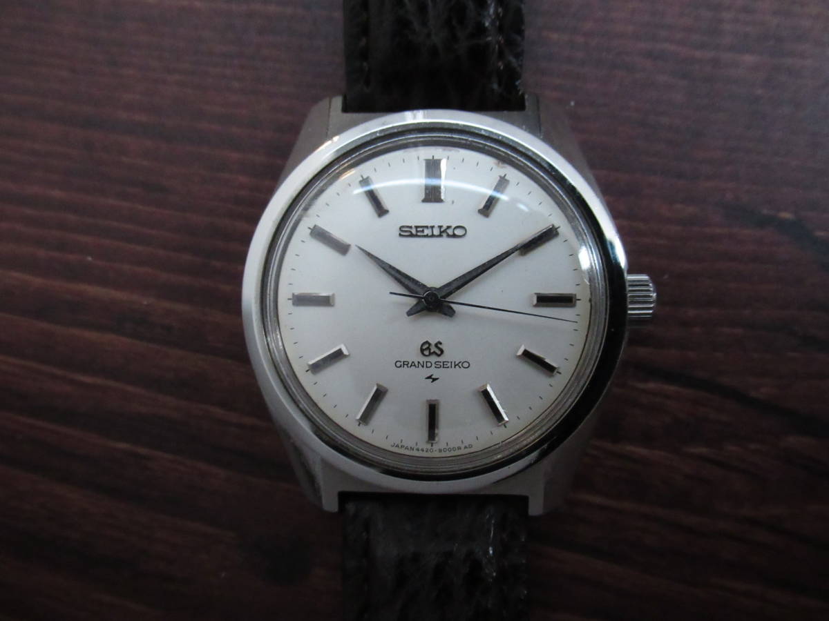 1円〜 GS SEIKO GRAND SEIKO グランドセイコー 44GS後期型 4420-9000 亀戸工場 イナズマ Cal.4420B 手巻 機械 時計 ヴィンテージ_画像4