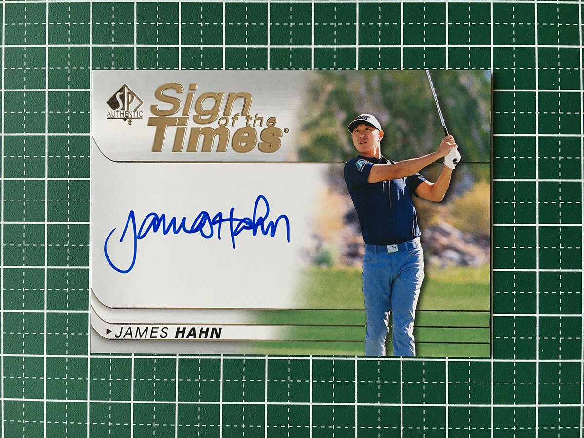 ★UPPER DECK 2021 SP AUTHENTIC GOLF #SOTT-HA JAMES HAHN 直筆サインカード「SIGN OF THE TIMES AUTOGRAPHS」★_画像1