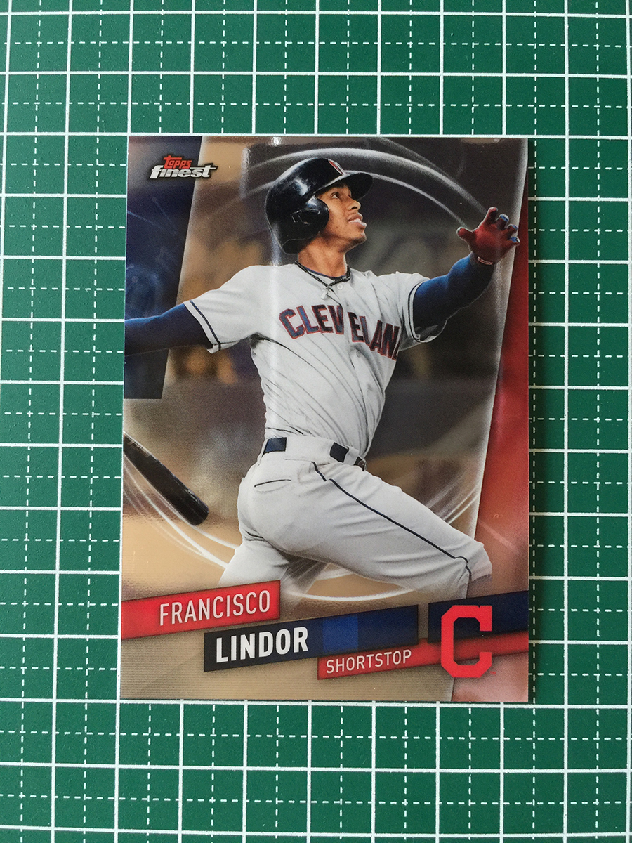 ★TOPPS MLB 2019 FINEST BASEBALL #38 FRANCISCO LINDOR［CLEVELAND INDIANS］ベースカード 19★_画像1