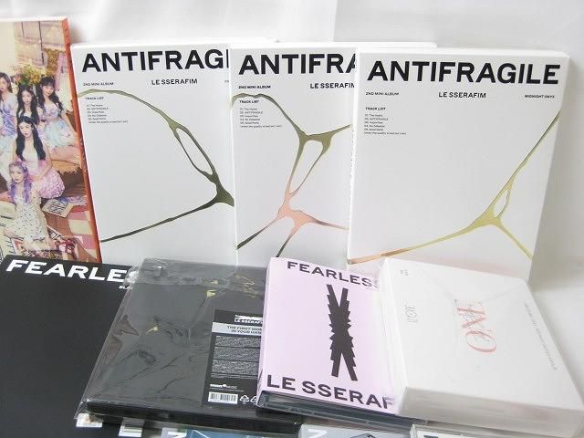 【同梱可】中古品 韓流 LE SSERAFIM 他 FEARLESS ANTIFRAGILE CD 等 グッズセット_画像3