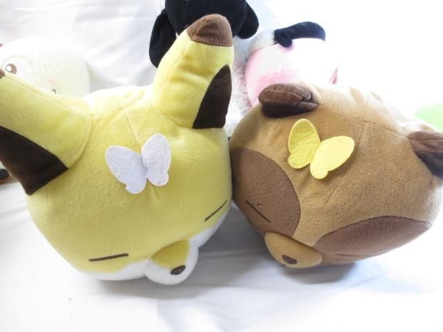 【まとめ売り 中古品】 ホビー ひつじのショーン キツネとタヌキ カピバラさん 他 ぬいぐるみ クッション 等 グッズ_画像4