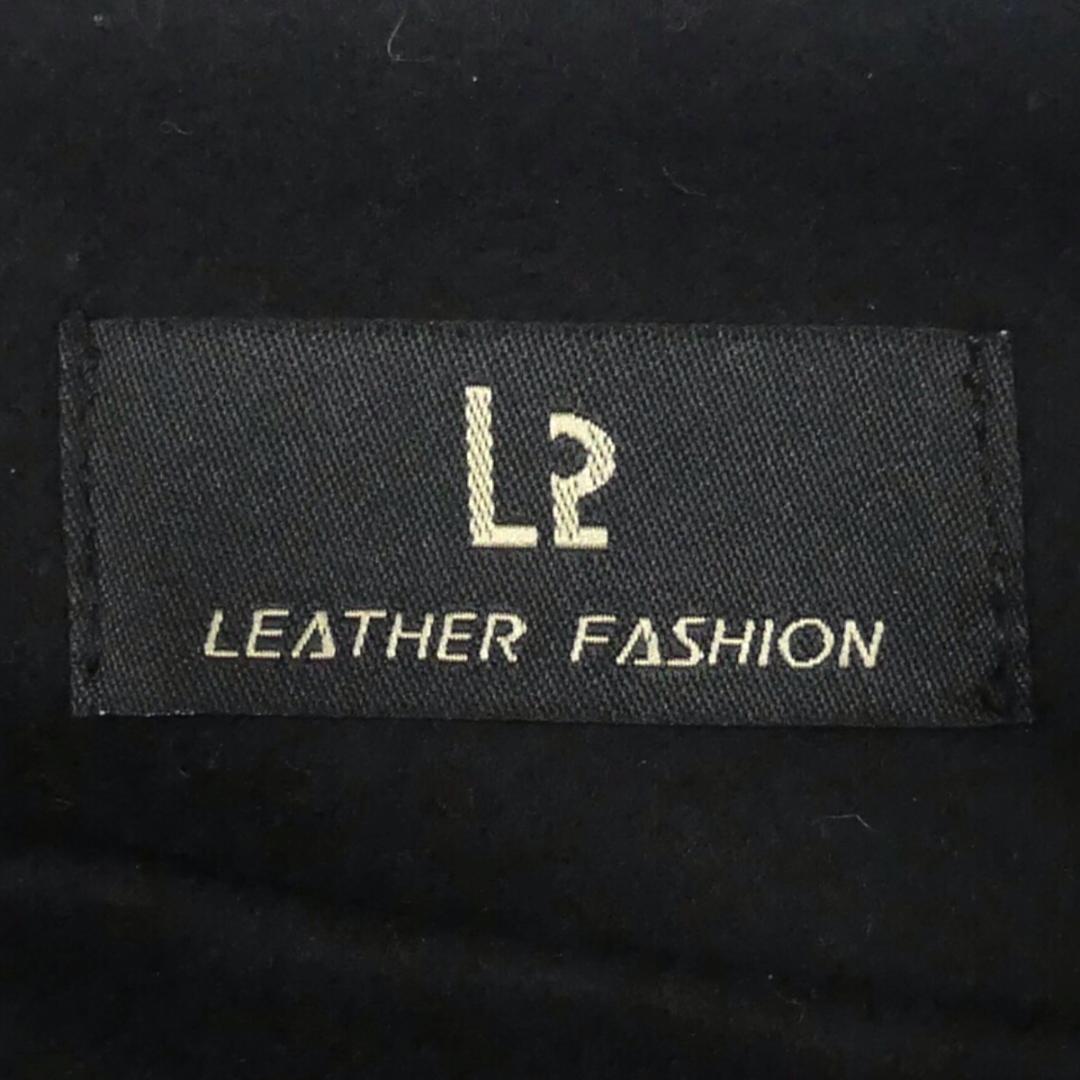 即決★LEATHER FASHION★メンズXXL レザーステンカラーコート レザーファッション 黒 本革 ジャケット 本皮 革ジャン ロングコート_画像6