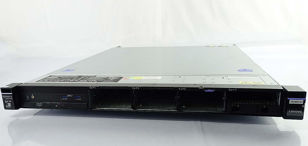 1U rack server Lenovo System x3250 M6 3633AC1/E3-1230 v5/ memory 8GB/HDD less /RAID M5210/OS less / server Lenovo IBM S010518