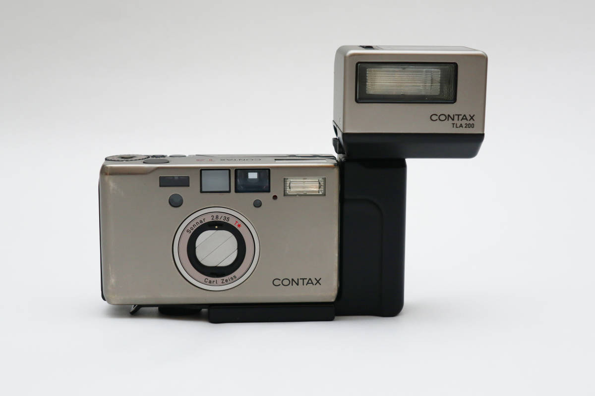 CONTAX T3 TLA200 SA-2 本体　ストロボアダプターセット 後期型　ダブルティース リペアサービス諏訪オーバーホール品_画像1