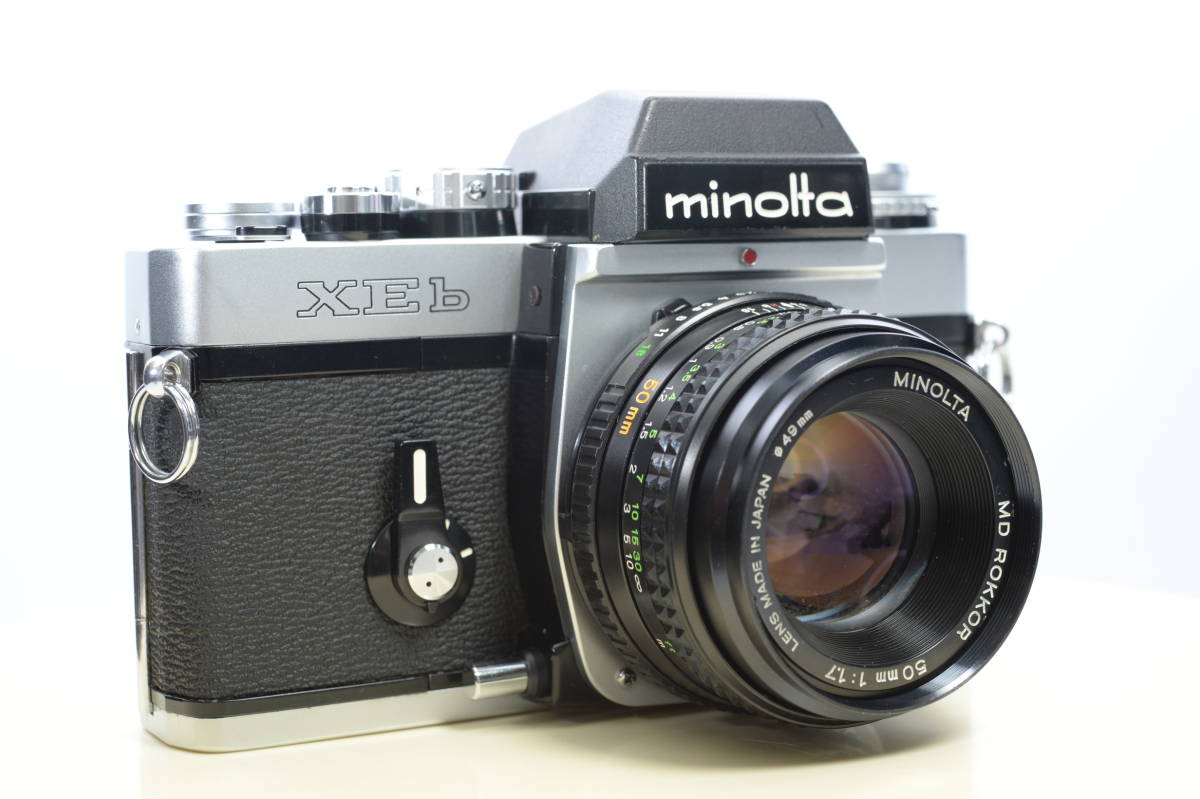 Minolta XEb 一眼レフカメラ MD 50mmレンズ付き minolta XEb MD ROKKOR 50mmF1 7 ボディとレンズのセット