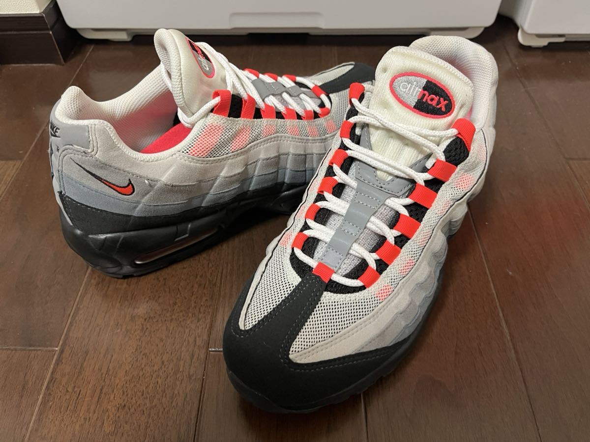 早い者勝ち！ 程度上 使用感少 NIKE ナイキ AIR MAX 95 SOLAR RED エアマックス95 ソーラーレッド 28cm 609048-106