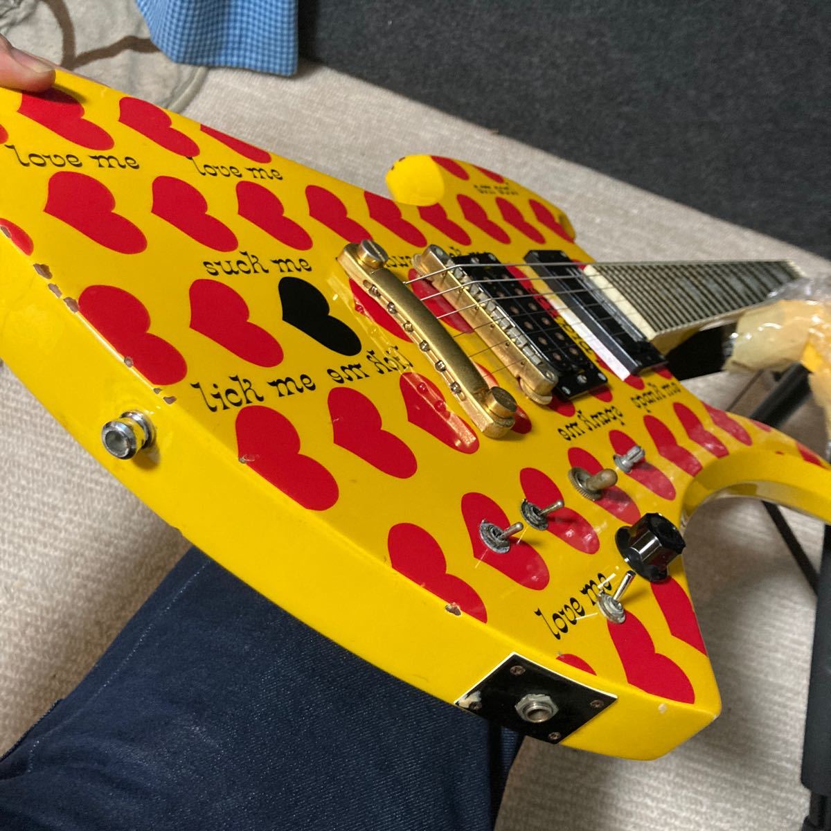 送料無料 BURNY MG-145S MG-165S ジャンク HY YELLOW HEART HIDE フェルナンデス ヒデ イエロー・ハート バーニー FERNANDES_画像9