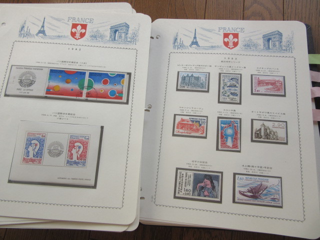 VOSTOK アルバムフランス切手コレクション 1974～1988年(約62リーフ) の画像7