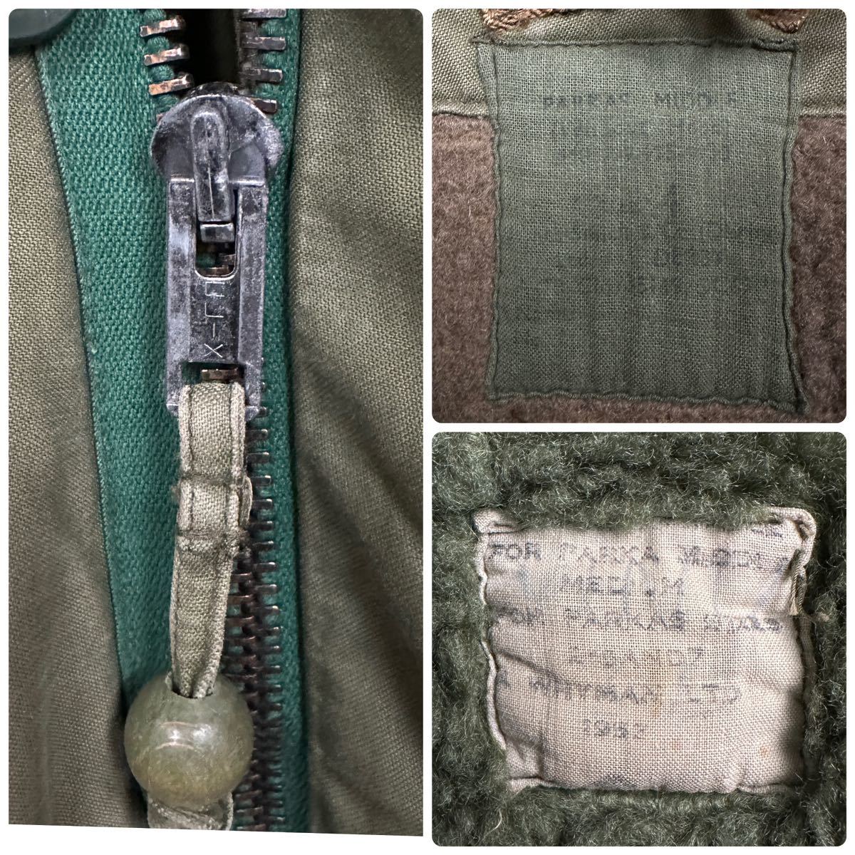 イギリス軍 50s 60s ビンテージ ミドルパーカー モッズコート ミリタリー vintage jacket royal navy army ジャケット_画像9