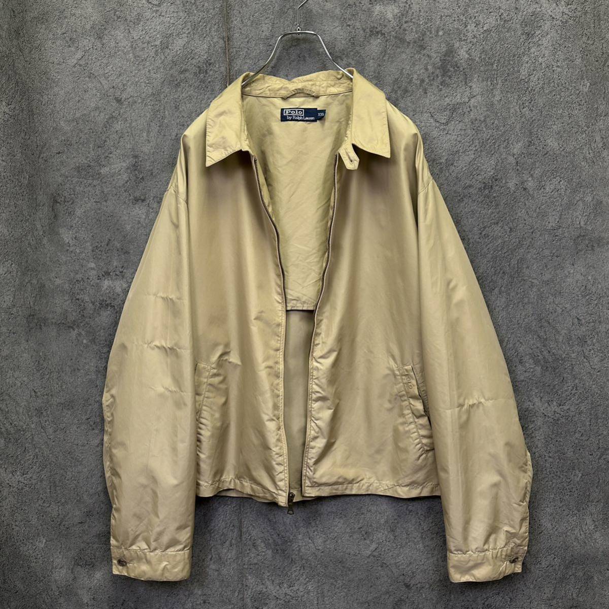 ポロ ラルフローレン 90s ビンテージ ナイロン スイングトップ ハリントンジャケット Polo Ralph Lauren ジップアップ jacket_画像5