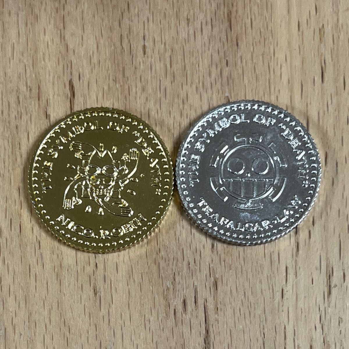 ONE PIECE コイン 金貨 銀貨 2枚セット