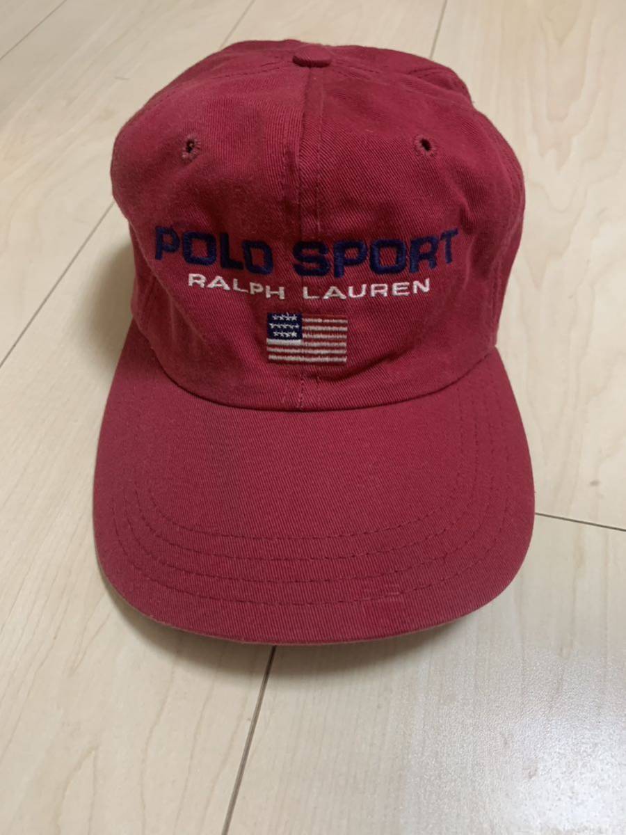 ポロスポーツ ナ キャップ 帽子 90S デッドストック US POLO ラルフローレン 93 92