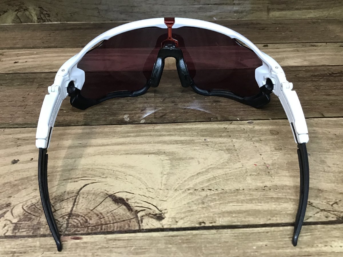 HK987 オークリー OAKLEY JAW BREAKER サングラス アイウェア 白 黒 PRIZMレンズ ※レンズ傷大_画像7