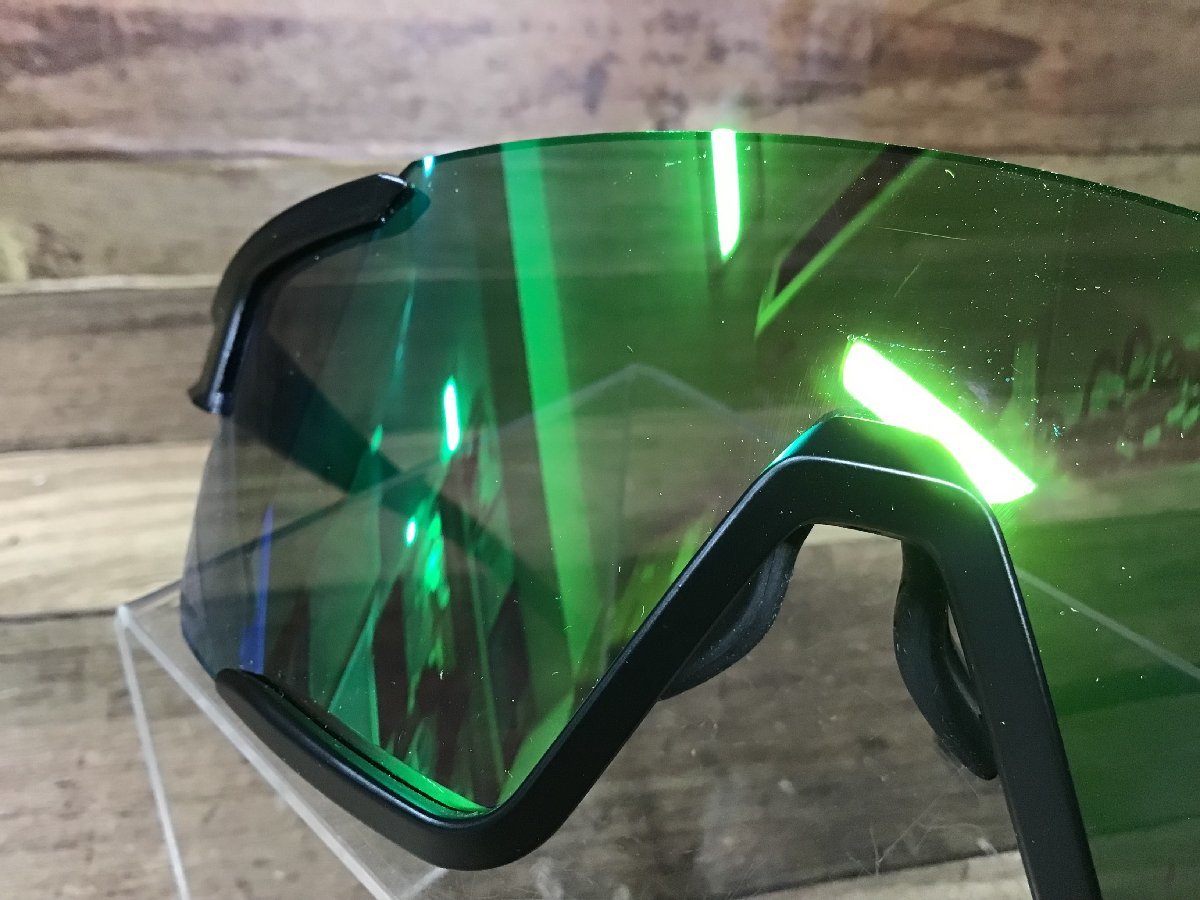 HJ317 OGK KABUTO 122 солнцезащитные очки чёрный линзы зеленый 
