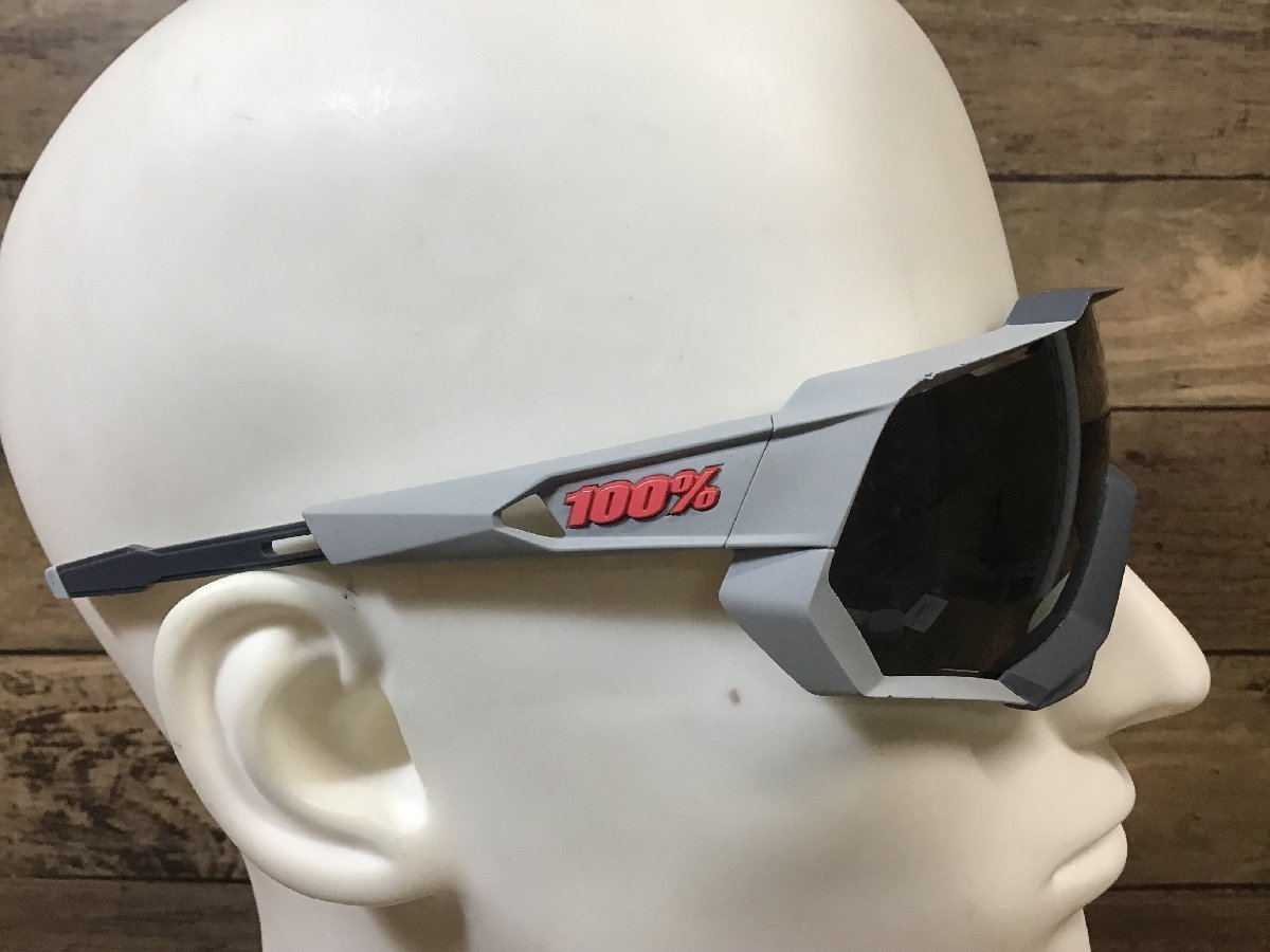 HN134 one hand red 100% Speed trap SPEEDTRAP sunglasses I wear gray lens smoked, clear * hinge part discoloration equipped 