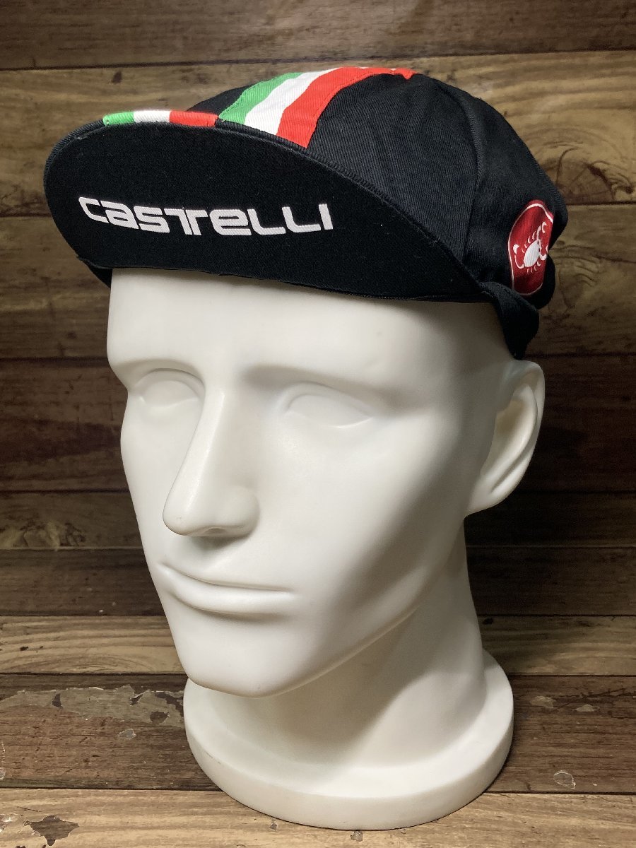 HM534 カステリ CASTELLI サイクルキャップ 黒 フリーサイズ_画像1