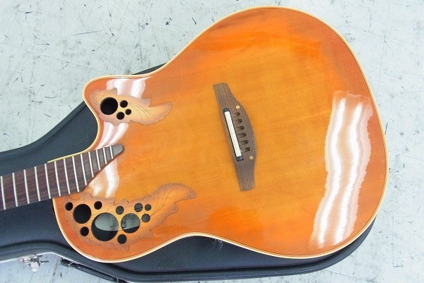 W206-J24-352 Ovation オベーション Model №6868 Elite Standard エレアコ アコースティックギター 現状品⑧＠_画像3